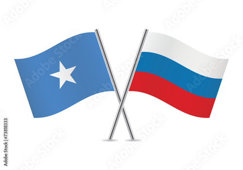 Free Download Somali and Russian flags. Vector illustration. - GFXLoad
