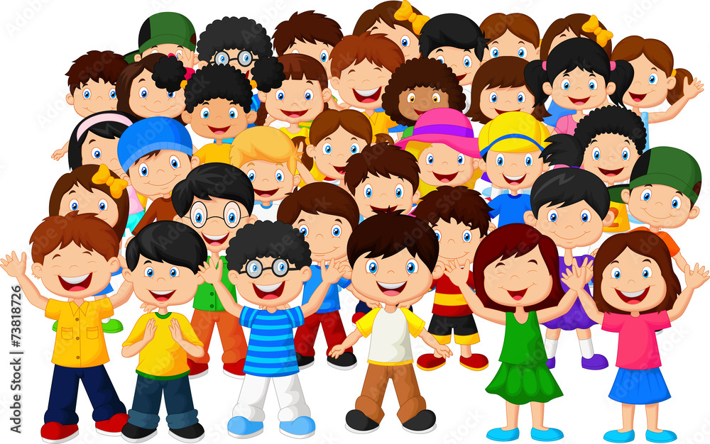 Crowd of children Crowd of children