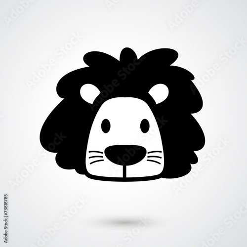 Fototapeta Naklejka Na Ścianę i Meble -  Lion icon vector
