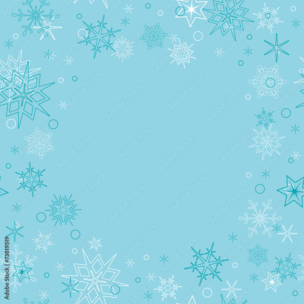 vector background - light blue christmas card with snowflakes vector background - light blue christmas card with snowflakes