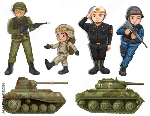 A group of soldiers