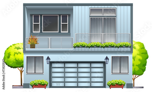 A house with balcony