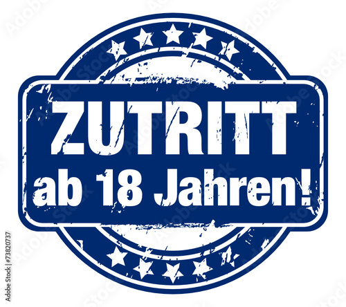 Zutritt ab 18 Jahren