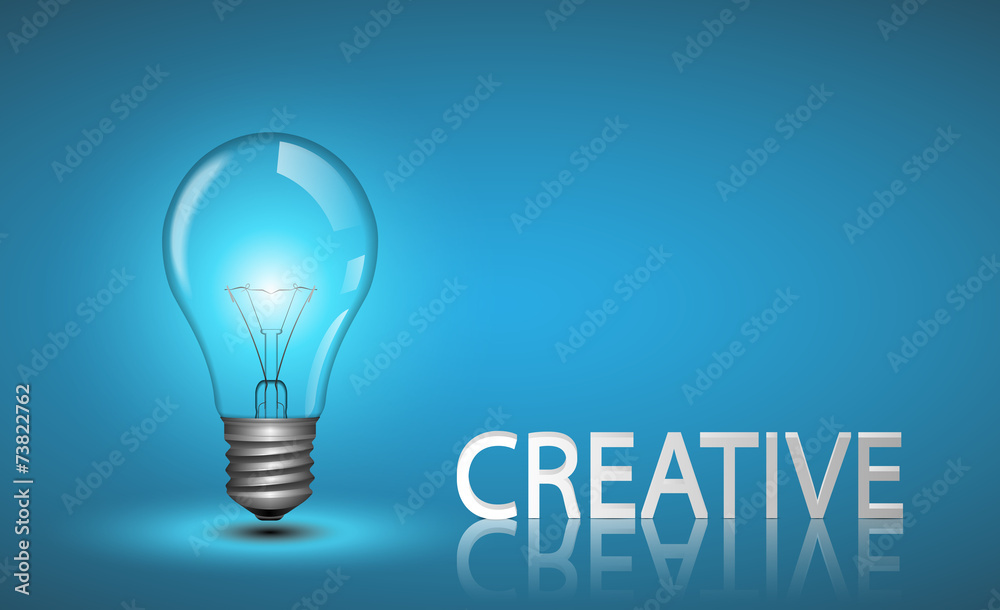 Creative light bulb Idea concept.vector Creative light bulb Idea concept.vector