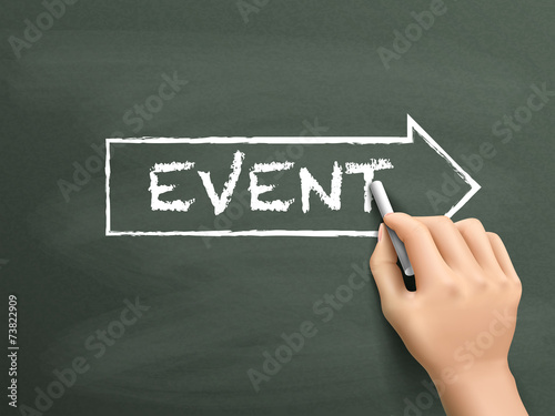 event word written by hand