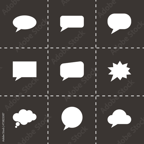 Vector speach bubbles icon set