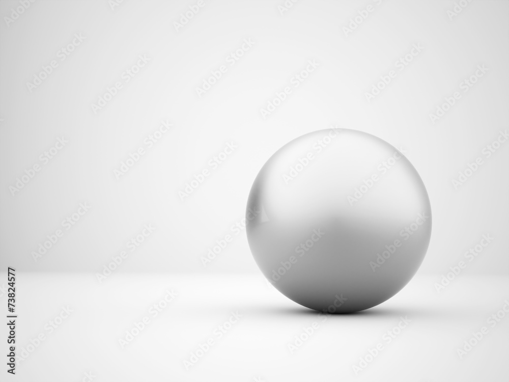 Silver single sphere concept Silver single sphere concept