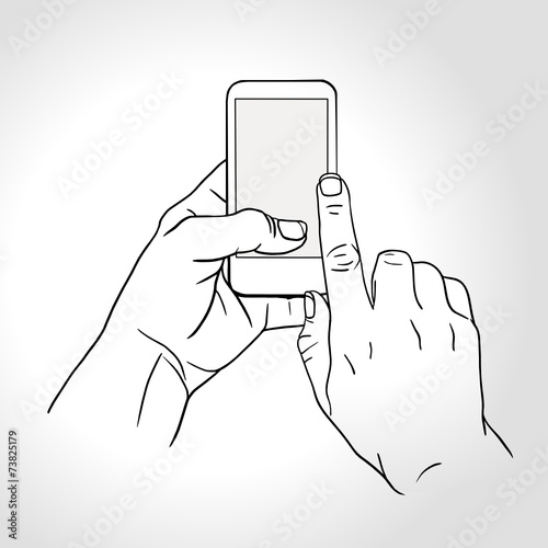 Phone touch gestures. Touch the screen