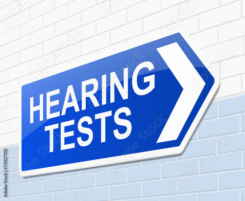 Hearing test concept.