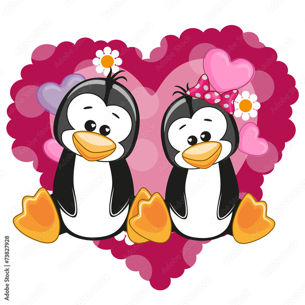 Fototapeta premium Two Penguins
