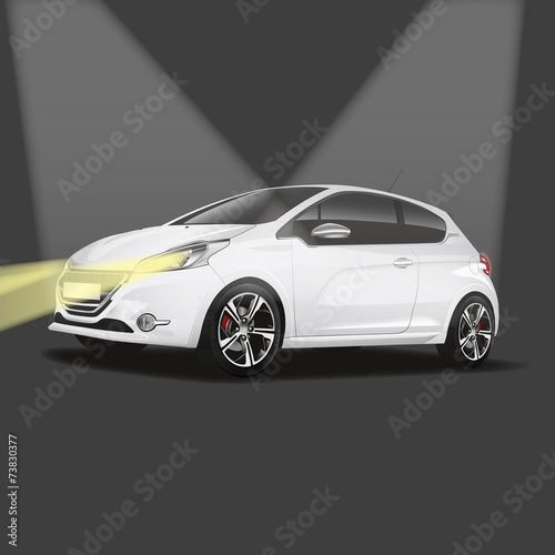 voiture blanche