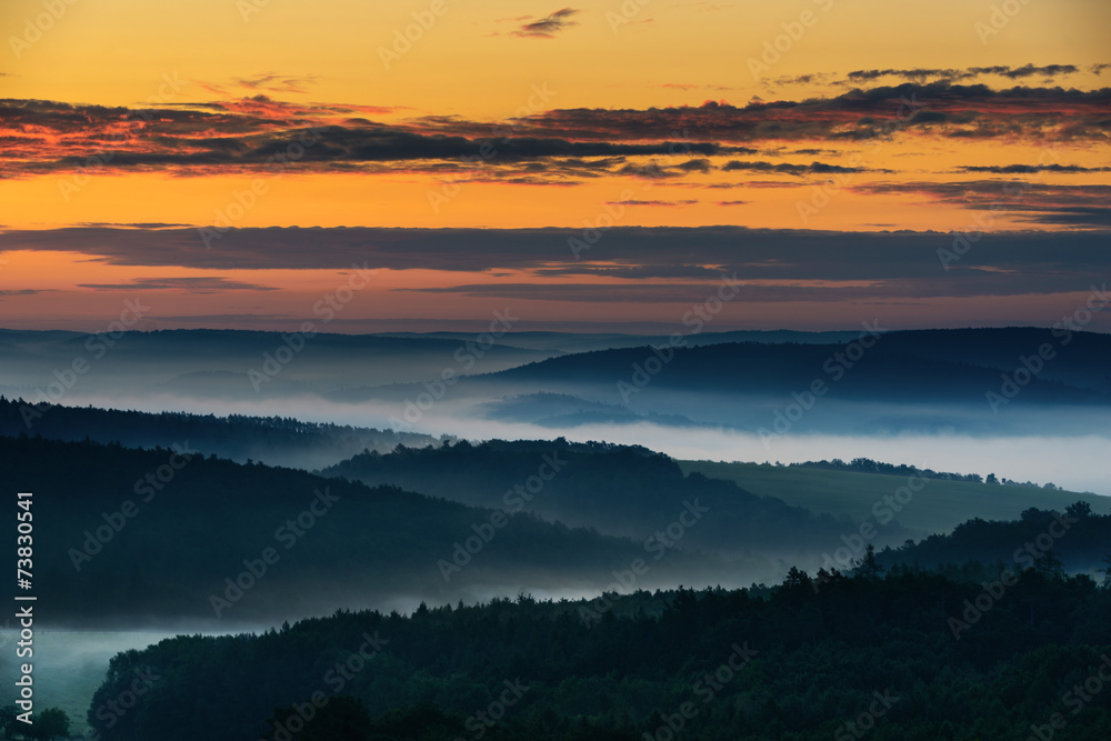 Obraz premium Foggy morning