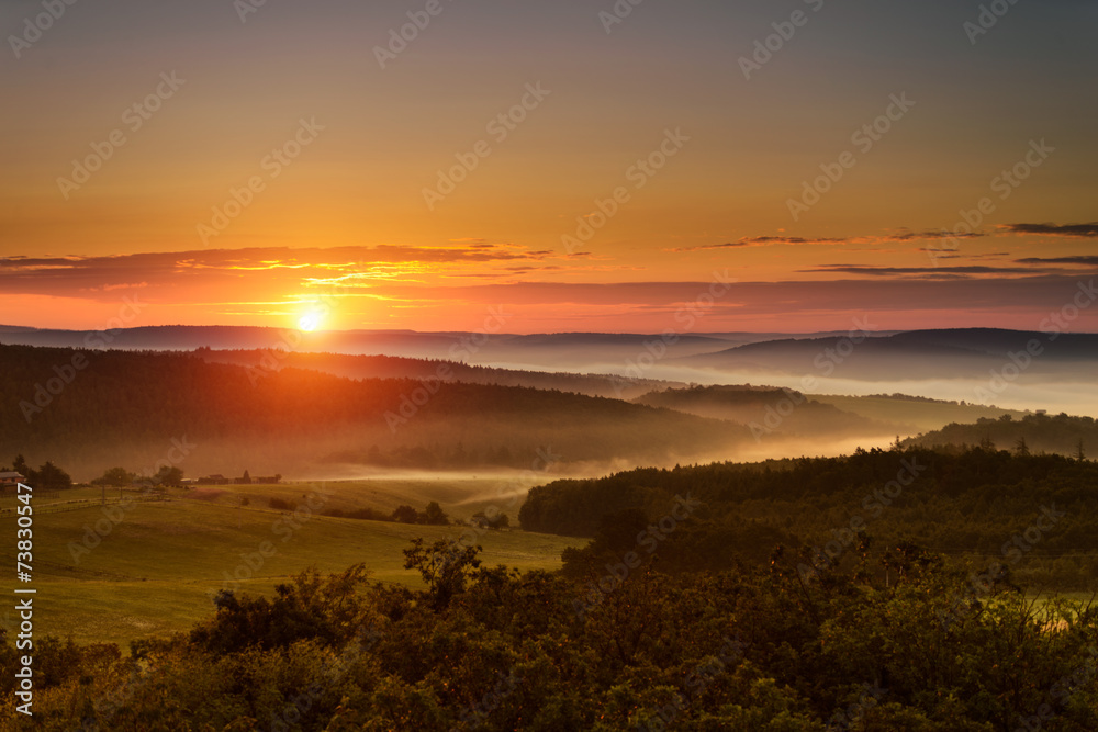 Obraz premium Foggy morning