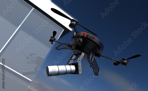 Camera drone privacy and espionage issue