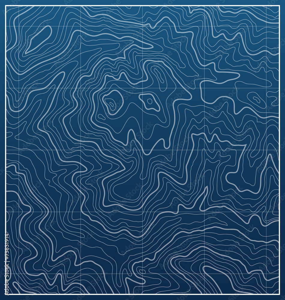 Obraz premium Blueprint Map