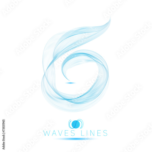 icon logo beautiful blend massive waves abstract background