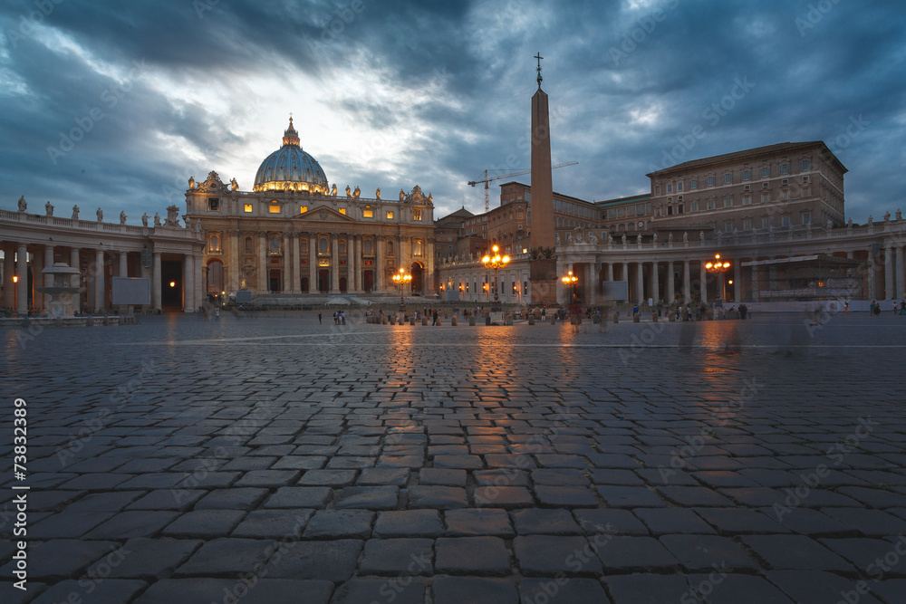 Sunset on St. Peter's Square, Rome