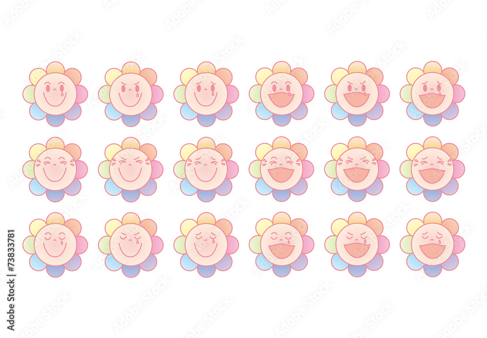 Obraz premium 花の顔