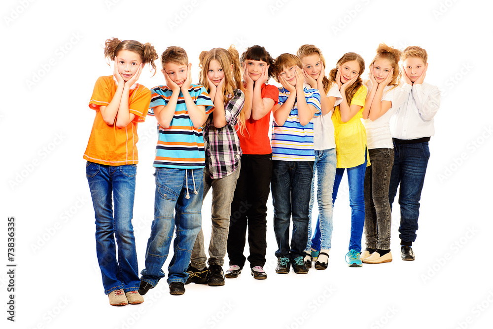 Fototapeta premium group of teens