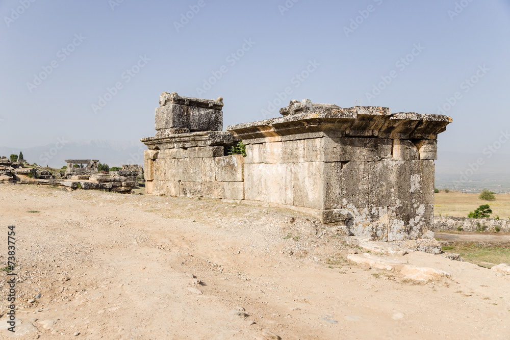 Hierapolis. Tombs and sarcophagi in the ancient necropolis