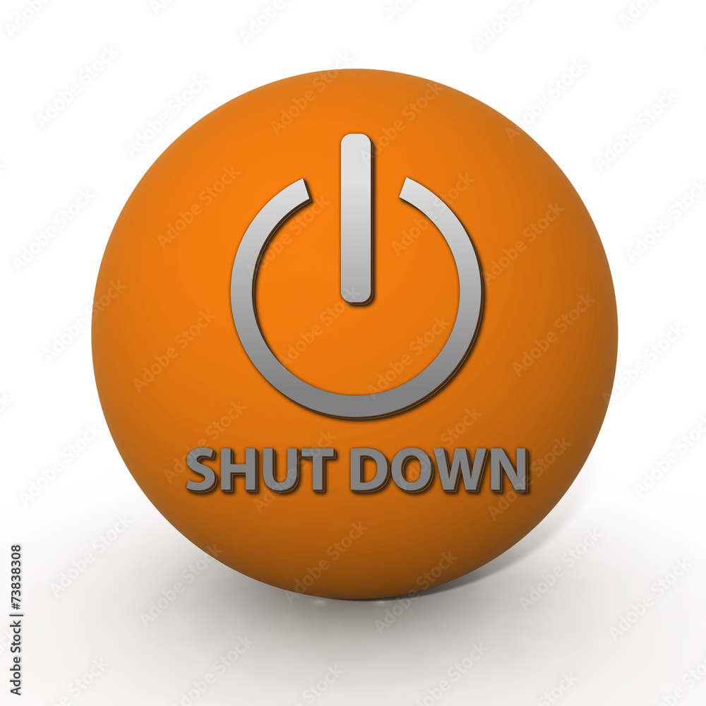 power circular icon on white background