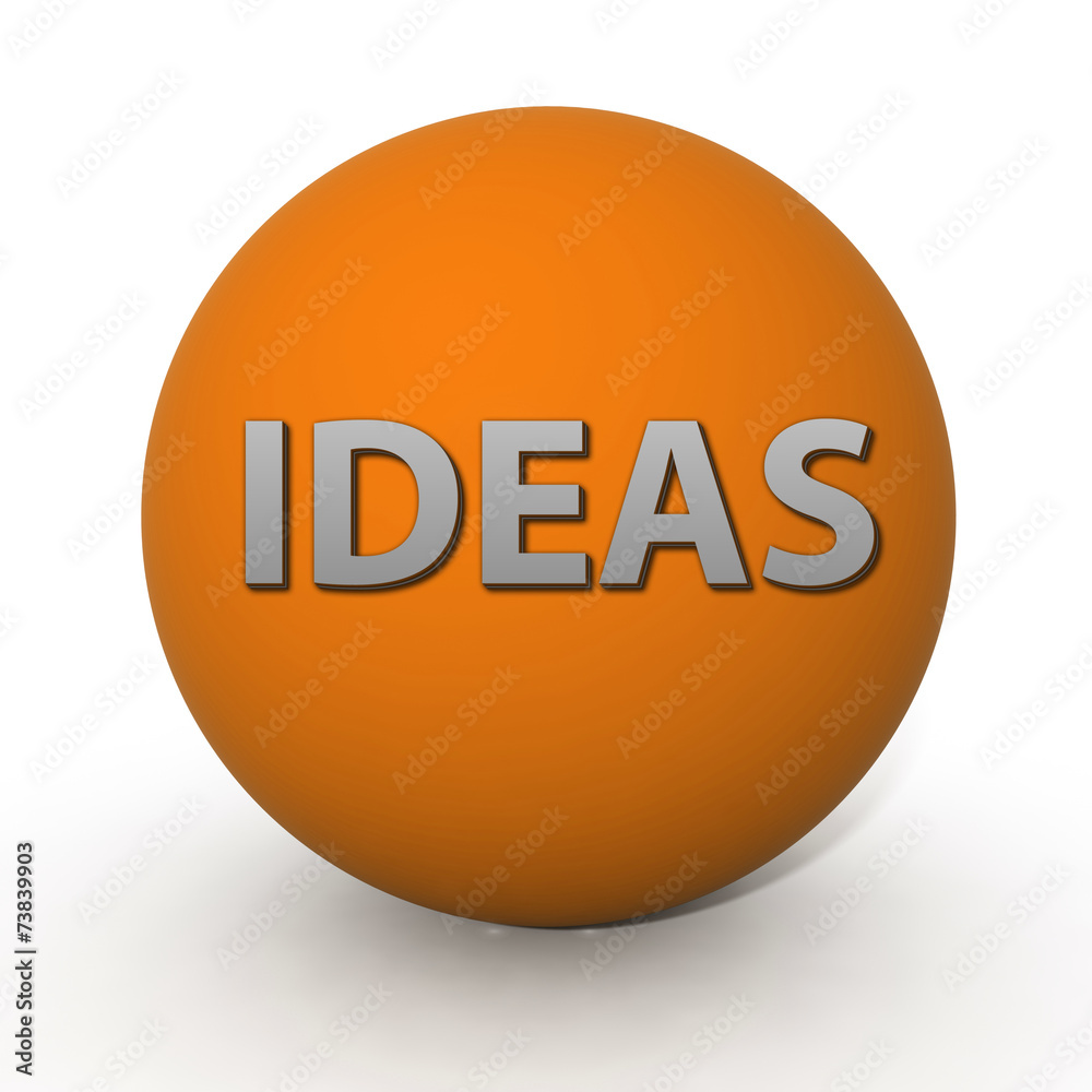 Ideas circular icon on white background Ideas circular icon on white background