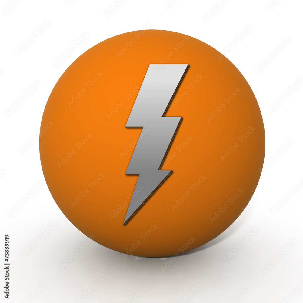 Bolt circular icon on white background Bolt circular icon on white background