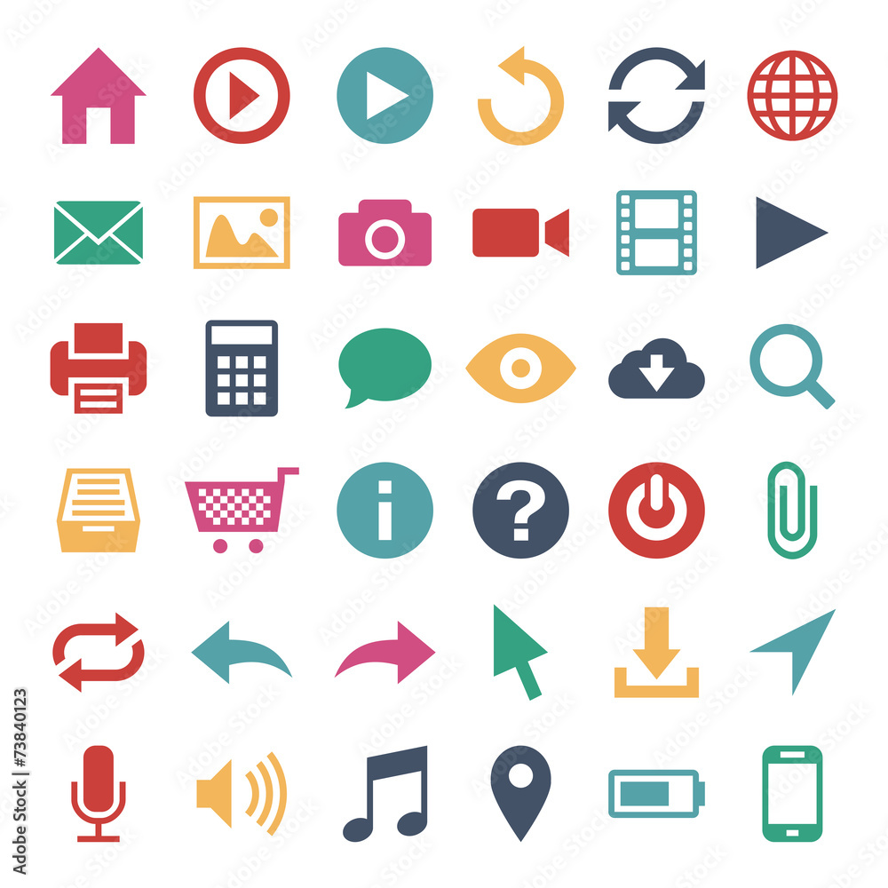 Multimedia Icon Set