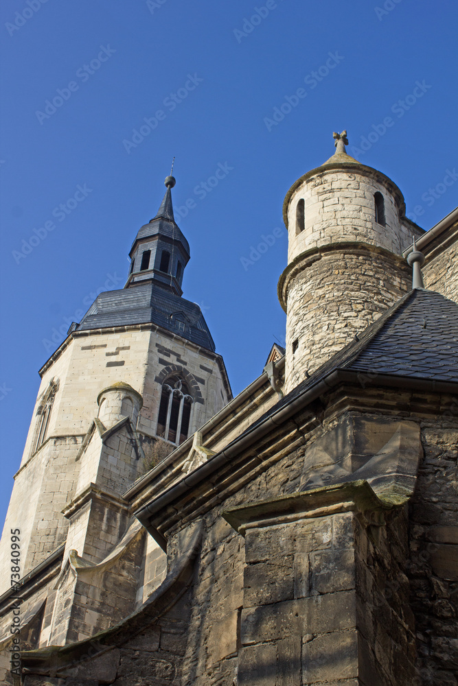 Spätgotische Stadtkirche in Laucha (1496, Sachsen-Anhalt)