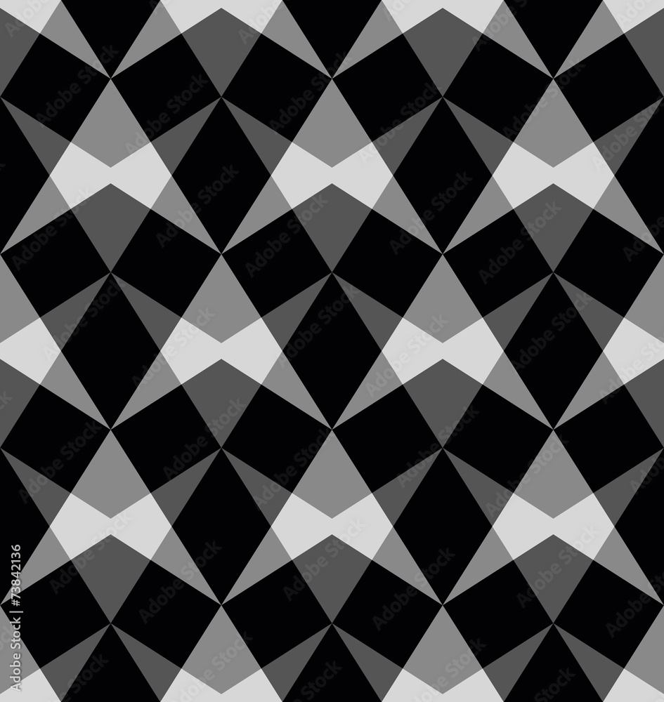 Vector seamless pattern with abstract shapes.