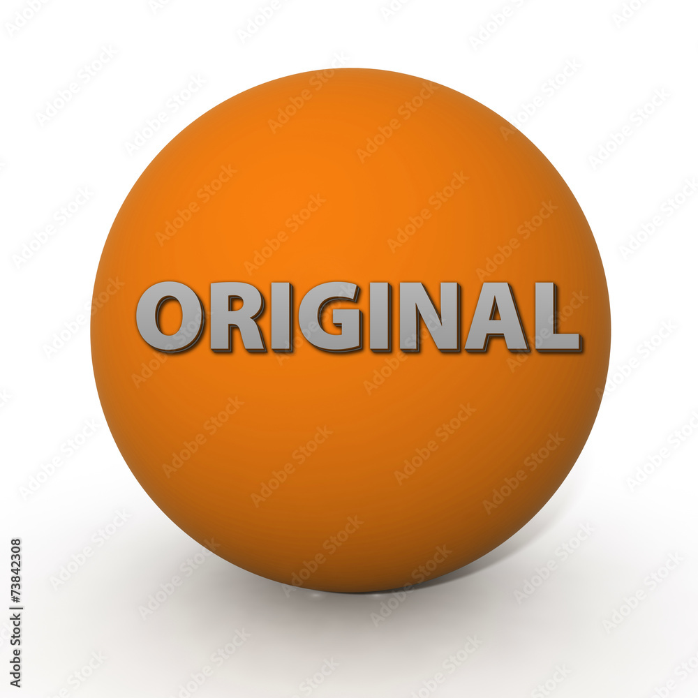 Original circular icon on white background Original circular icon on white background