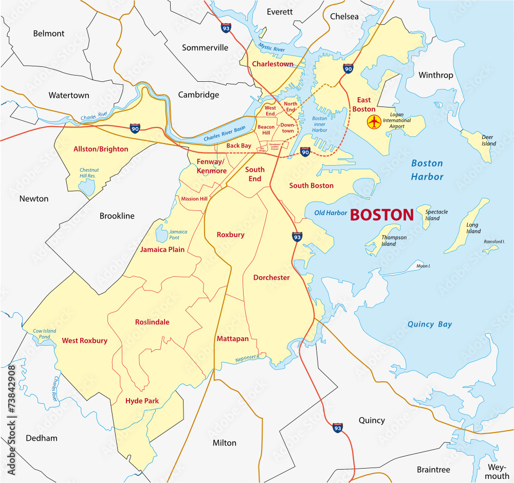 boston administrative map