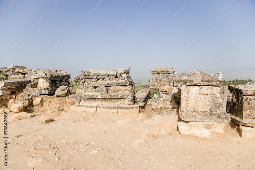 Hierapolis, Turkey. Burial in the ancient necropolis
