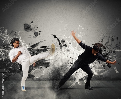 Capoeira fighting