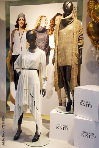 Mannequins in the store window
