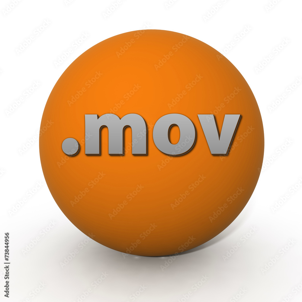 .mov circular icon on white background .mov circular icon on white background