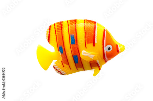 fish toy plastic colorful on isolated