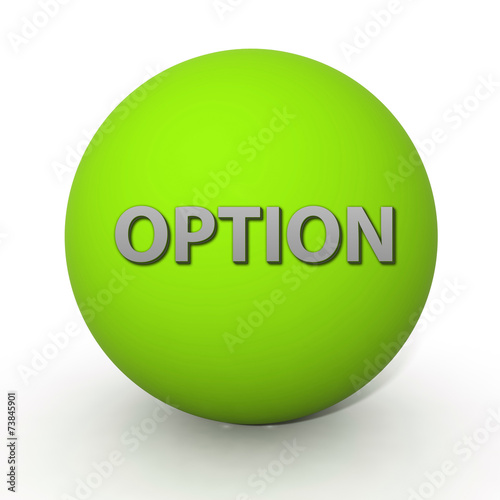 option circular icon on white background