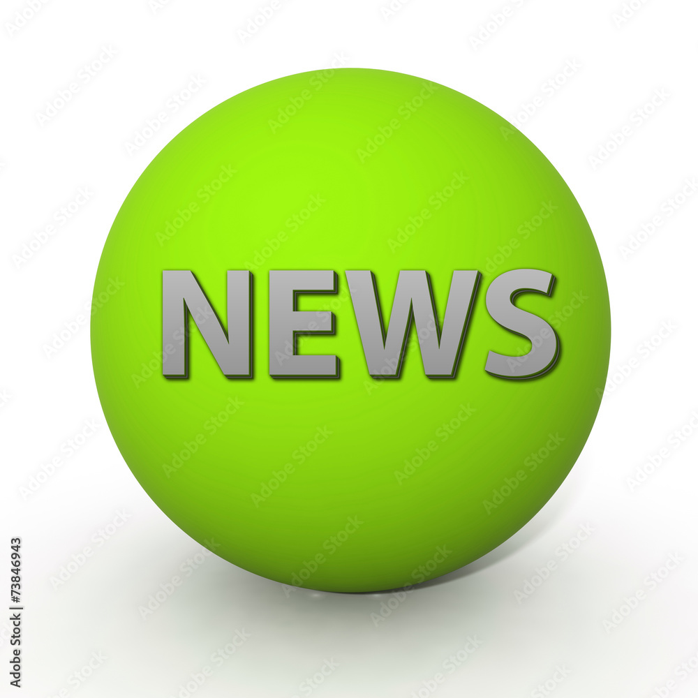 News circular icon on white background News circular icon on white background