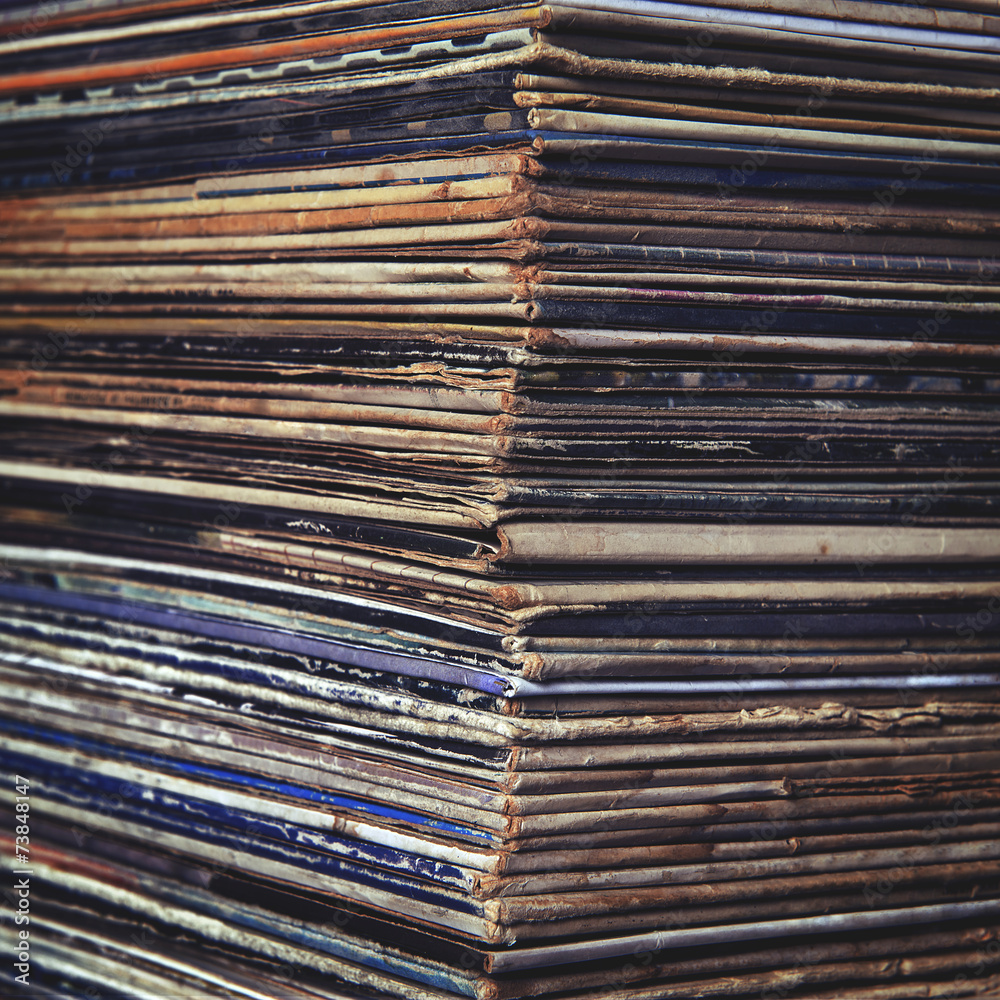 stack of vinyl records in envelopes stack of vinyl records in envelopes