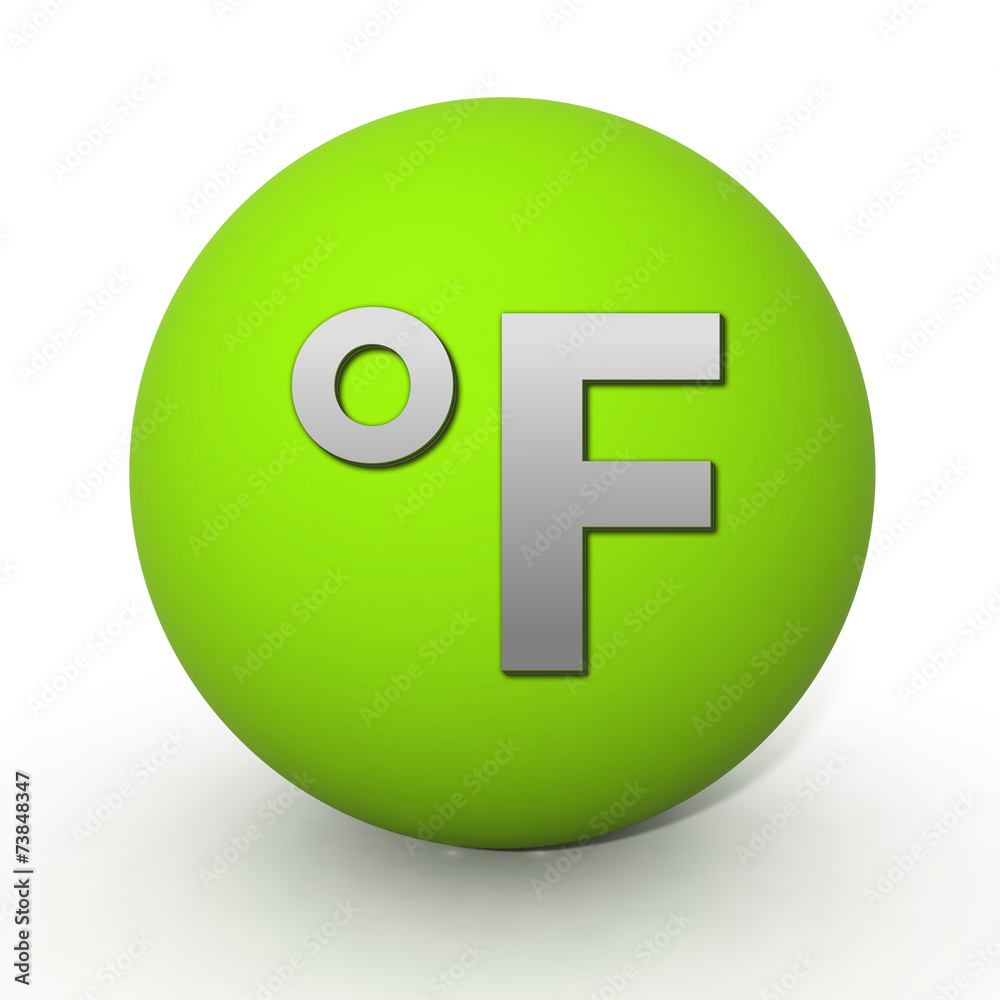 fahrenheit circular icon on white background fahrenheit circular icon on white background