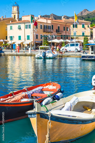 Fotografija Elba island, marina of Porto Azzurro Village, Tuscany, Italy