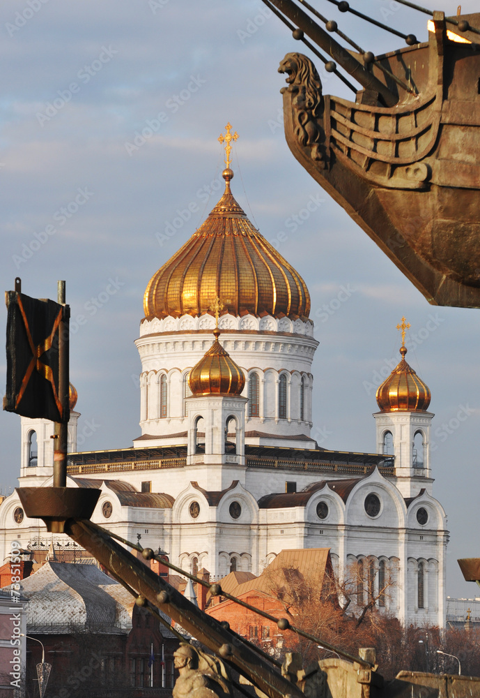 Obraz premium Cathedral of Christ the Saviour, Moscow 