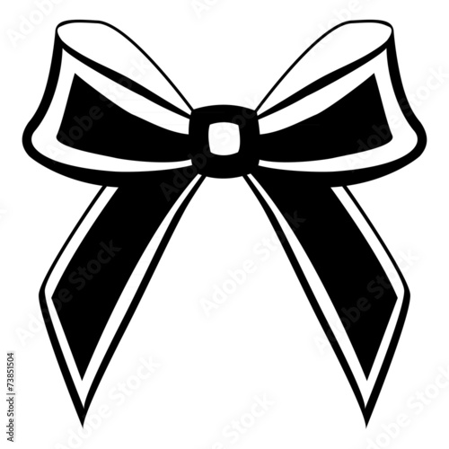 silhouette of a bow on a white background