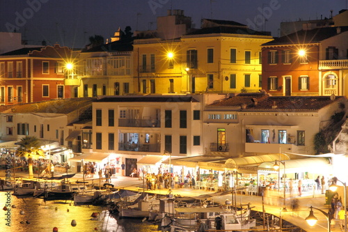 Cales Fonts at dusk, Es Castell, Minorca, Spain