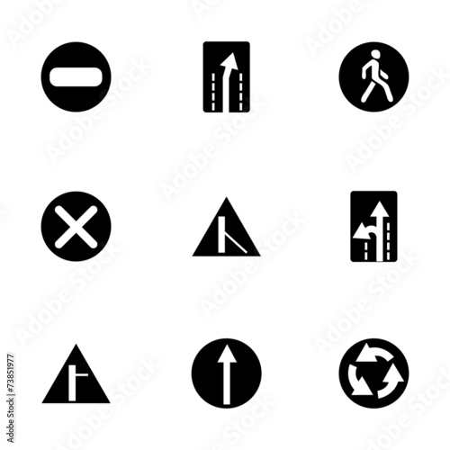 Vector road element icon set Free Download Vector road element icon set - GFXLoad
