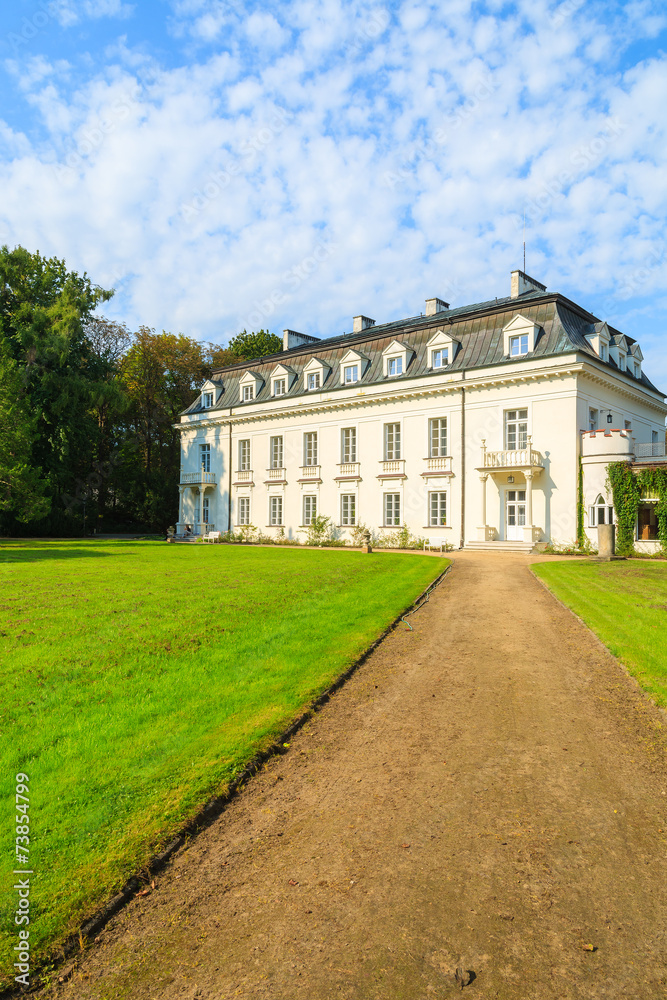 Beautiful palace in Radziejowice village near Warsaw, Poland