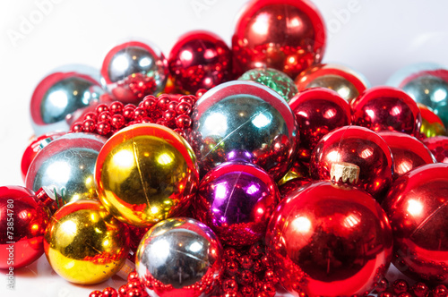 colored balls christmas decoration