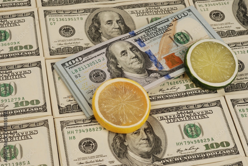 Dollar bank note money background