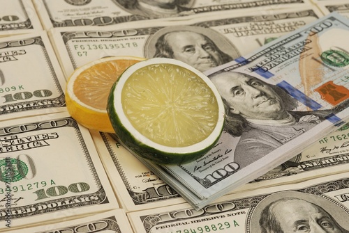Obraz na płótnie money background from dollars usa w salonie